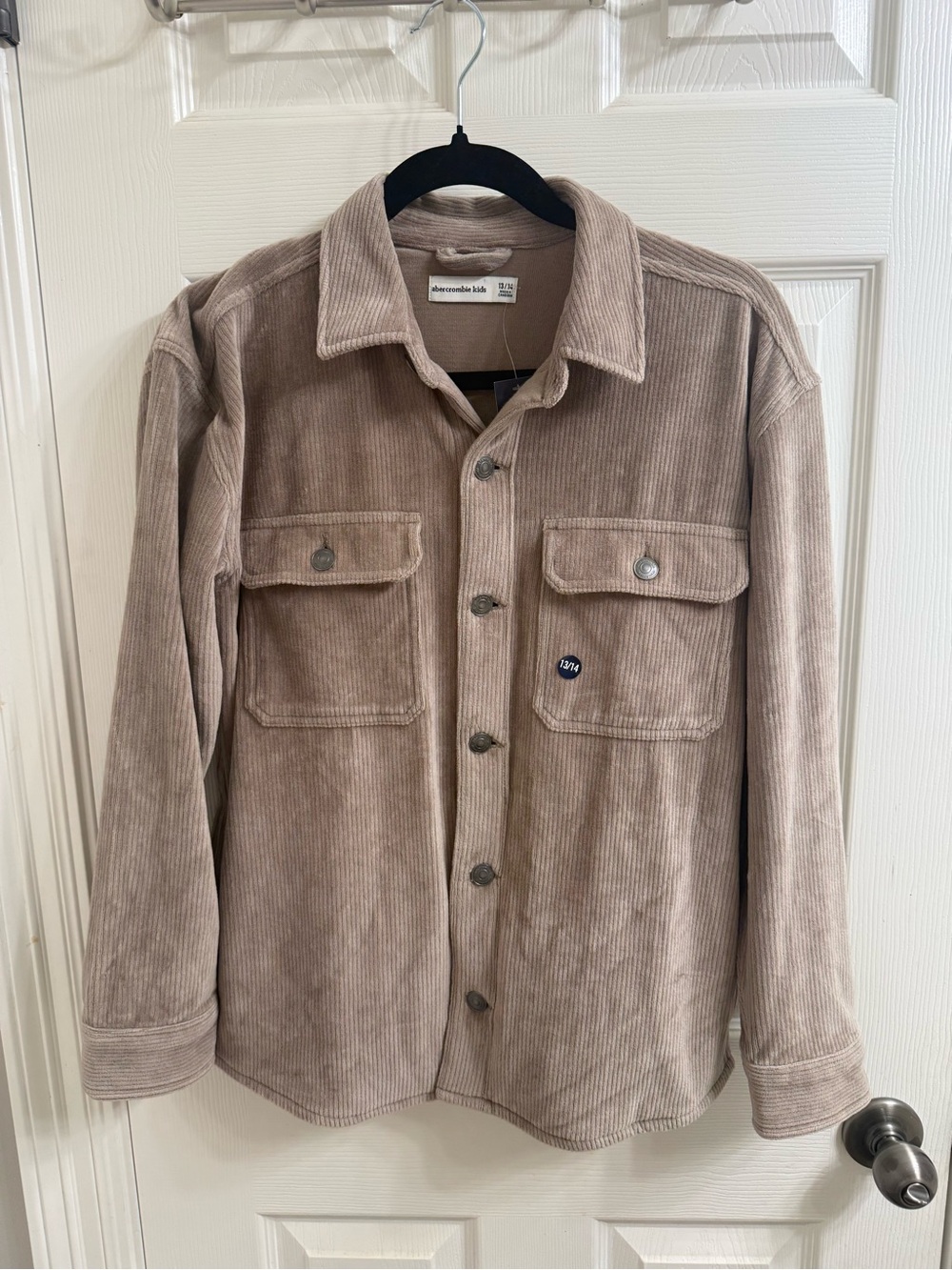 Abercrombie Kids Corduroy Shacket - Taupe
